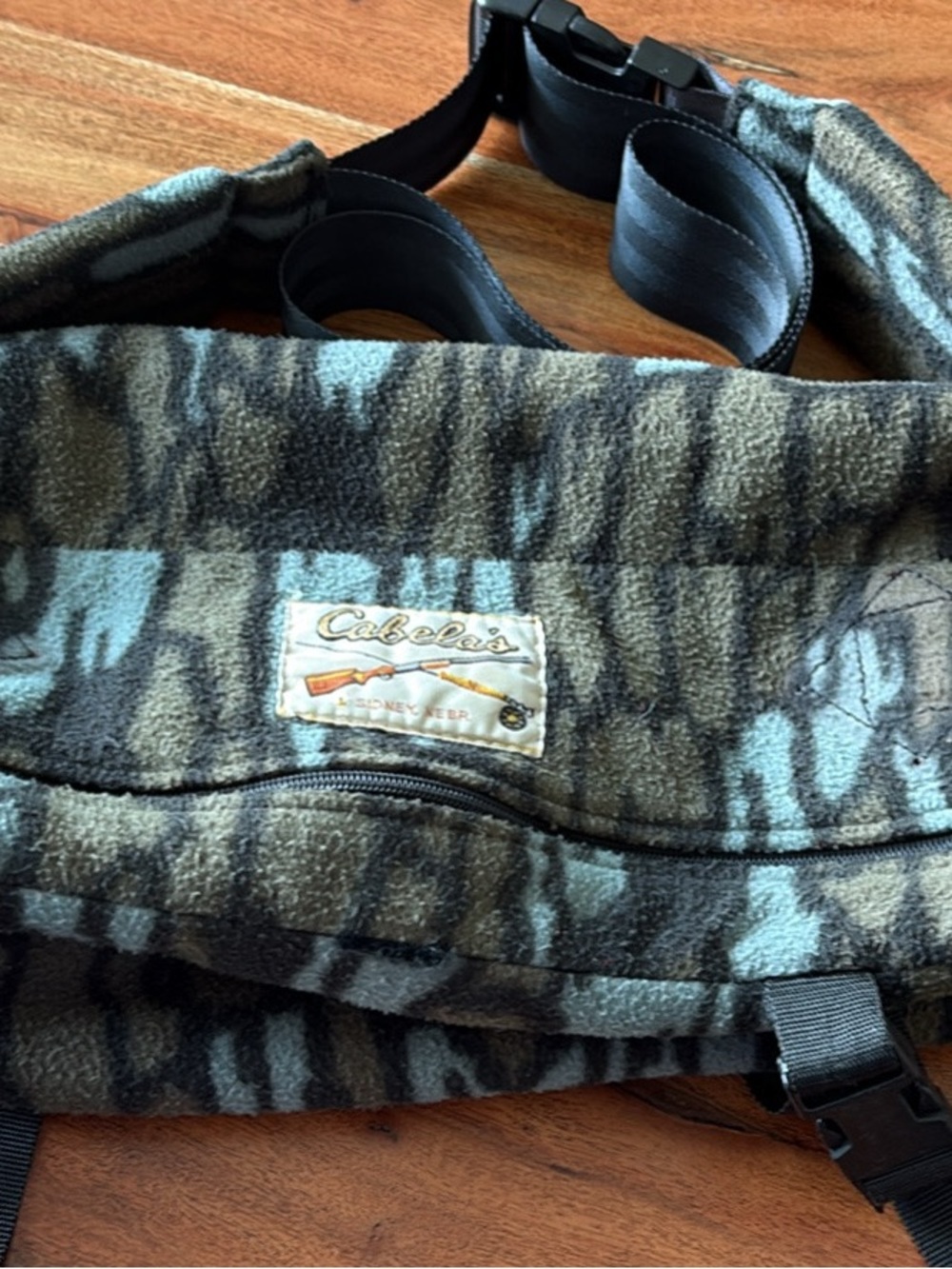 Cabela's Olive Green Camo Fleece Waist Pack
